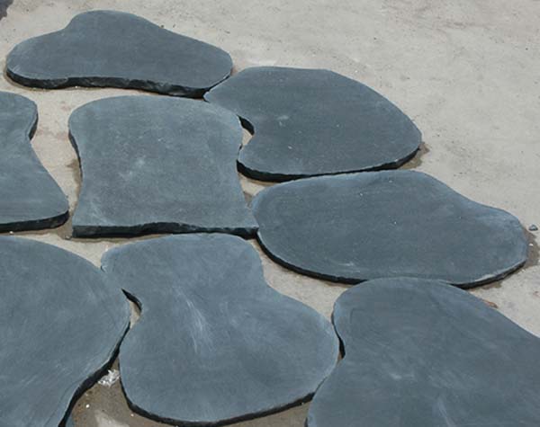 Black lime stone Stepping stone